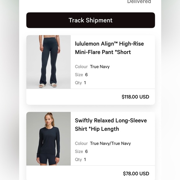 Lululemon Athletica Swiftly Relaxed Long Sleeve Shirt Hip Length True Navy - Picture 2 of 5